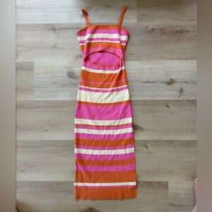 Striped maxi dress